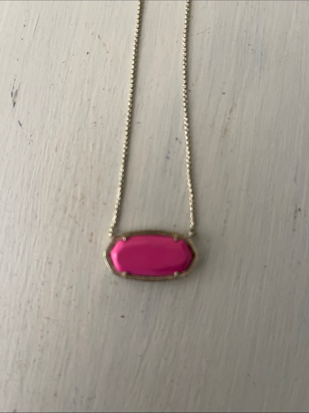 Kendra Scott Necklace with Hot Pink Pendant - Picture 3 of 4